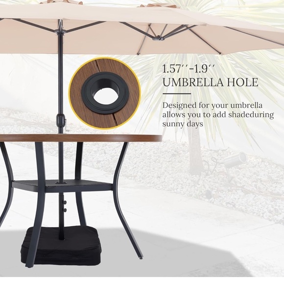 Gorgeous outside patio table.NEW IN BOX. - Picture 5 of 9